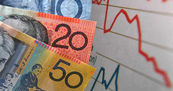 工资图表旁边显示澳大利亚货币